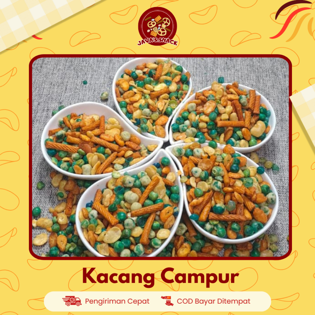 

Java's Java's Kacang Campur Snack Kiloan Kacang Kombinasi | kacang mix Aneka Rasa jajan kiloan kemasan 250gr 500gr