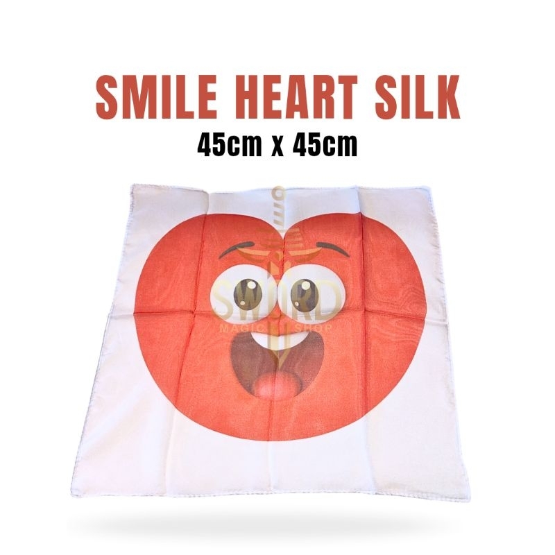 Sulap Smile Heart Silk - Heart Silk - Kain Sulap - Aksesoris Sulap - Toko Sulap - Sword Magic