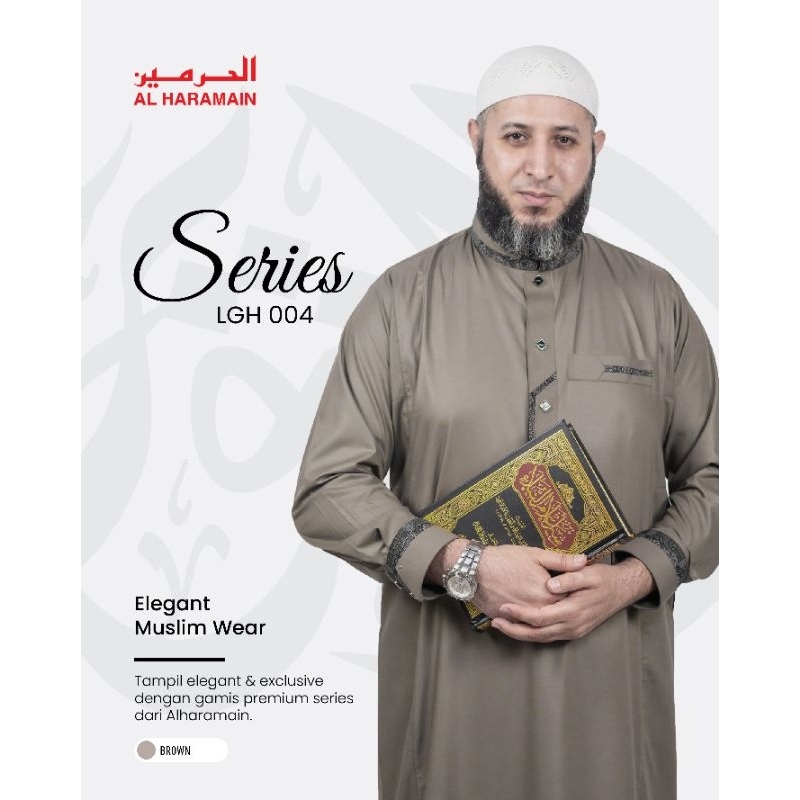 AL Haramain Jubah/Gamis Pria Dewasa Premium kombinasi