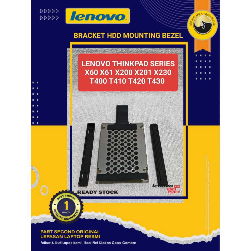 Bracket Hardisk Docking Mounting Bezel Frame HDD Laptop Lenovo Thinkpad T400 T410 T420 T430 Original