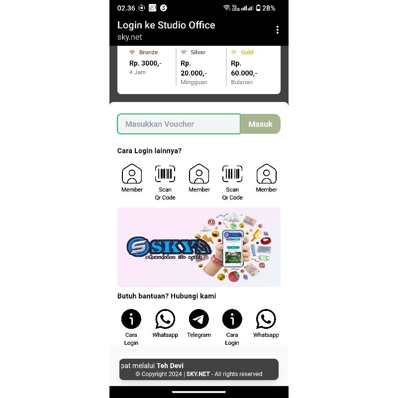 LOGIN PAGE MIKROTIK Ramadhan V6.1|Ringan