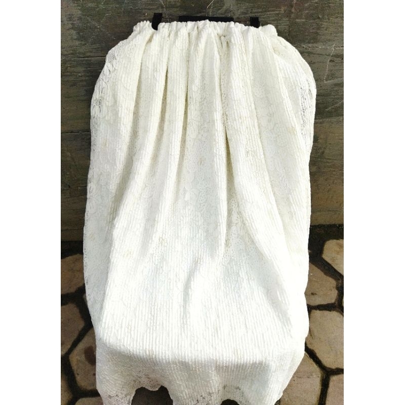 Jasmine Set Melayu One set Rok Plisket Brokat Baju Kurung Katun Import Terbaru