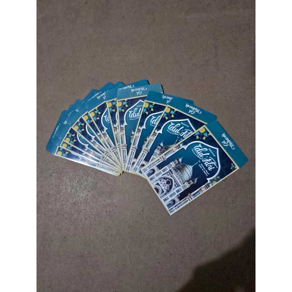 

50 pcs ampau / amplop lebaran masjid medium - bedug merah