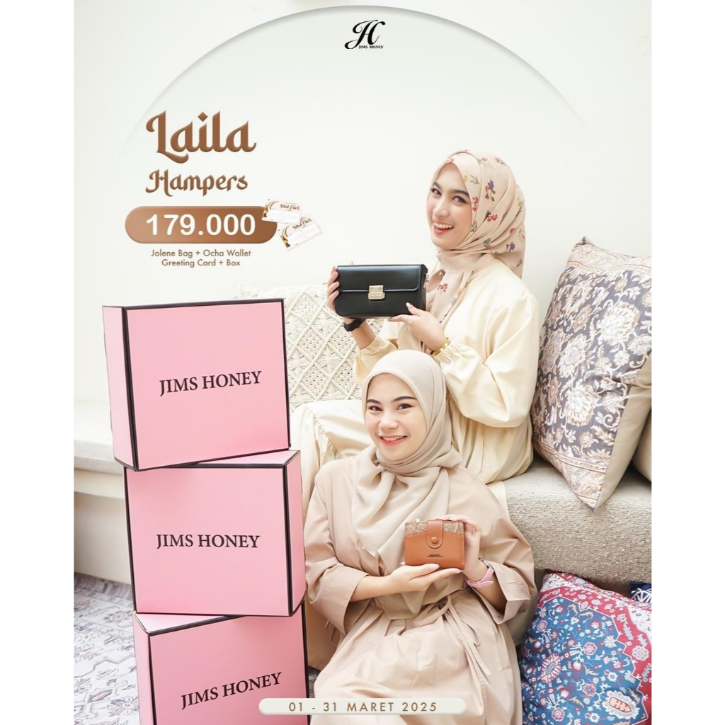 Jims Honey Hampers Ramadan 2025 Tas Selempang Wanita Kulit Sintesis
