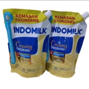 

[ 2 PAKET POUCH ] INDOMILK SUSU KENTAL MANIS MINUMAN CREAMY PUTIH