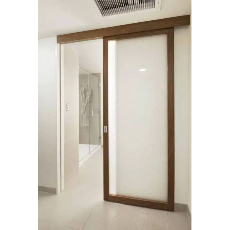 Daun Pintu Kaca Sliding Geser