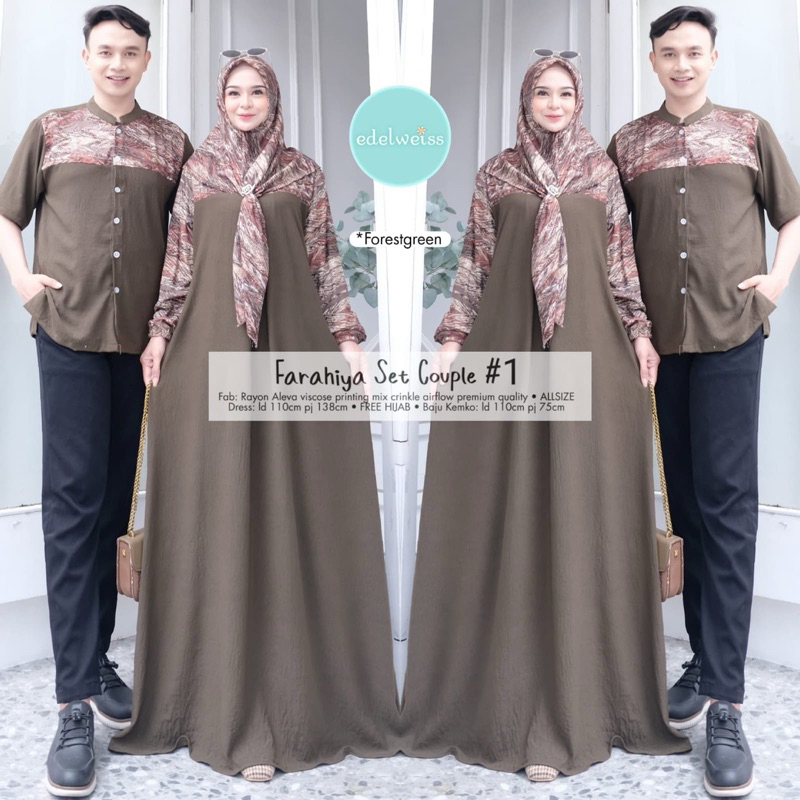 FARAHITA SET COUPLE #1 by EDELWEIS ORI | COUPLE MURAH | SARIMBIT | SARIMBIT MURAH | COUPLE AYAH IBU 