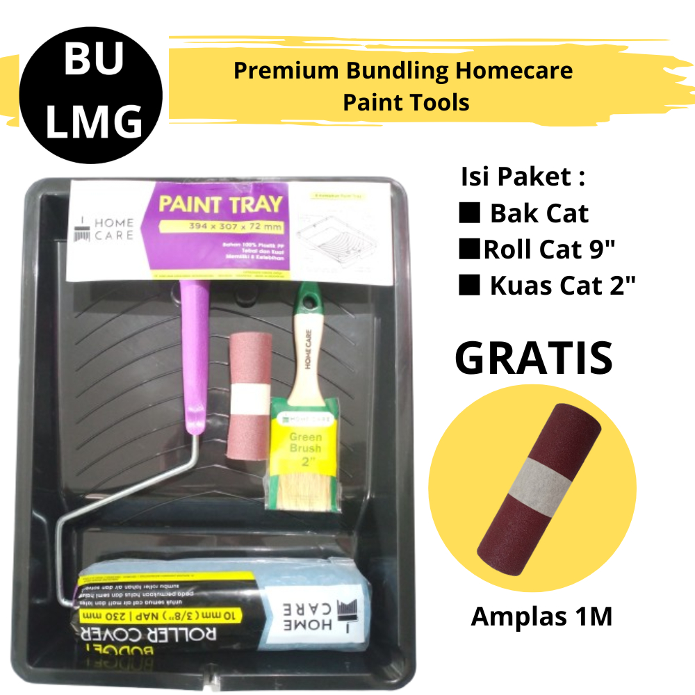 Paket Alat Pertukangan Homecare Untuk Cat Tembok Rumah Murah Free Amplas
