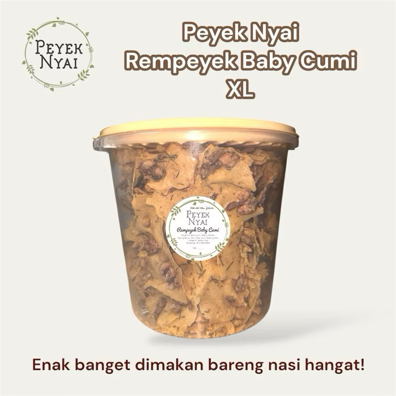 

PEYEK NYAI - Rempeyek Baby Cumi (Toples 5L) XL