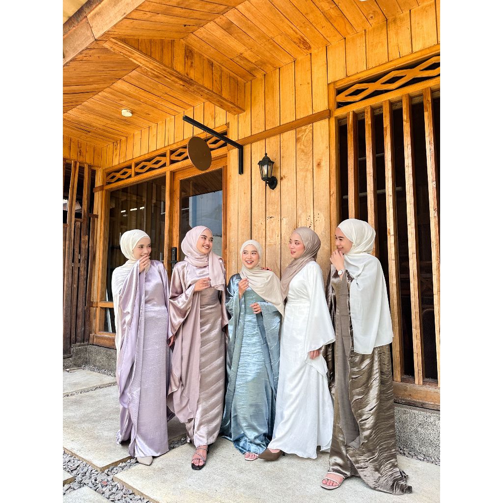 SHAFANA ABAYA GAMIS ALL SIZE FIT XL MAXI DRESS GAMIS MUSLIMAH IED SERIES SIMPEL GAMIS POLOS SANTORIN