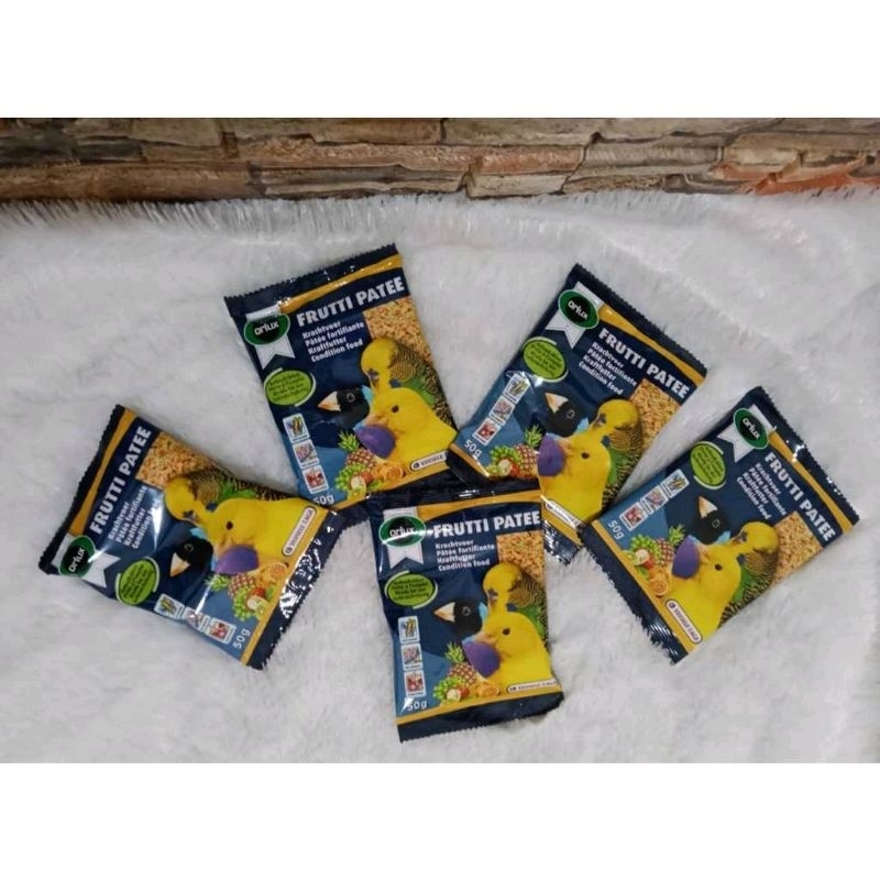 FRUTTI PATEE 50gr PAKAN BURUNG PREMIUM IMPORT VERSELE LAGA PAKAN BURUNG PARKIT KENARI DLL pakan buru