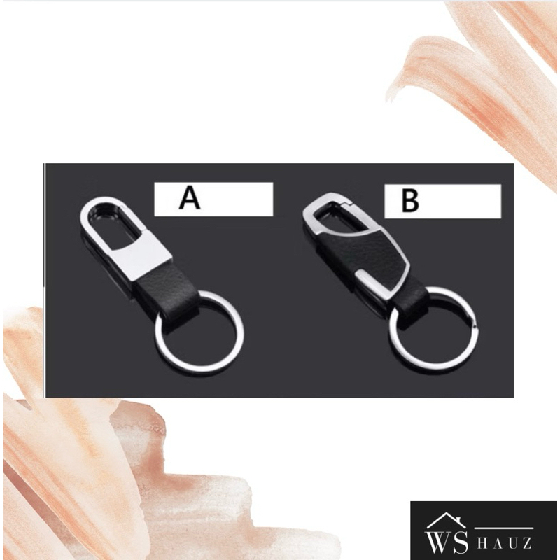 GANTUNGAN KUNCI KULIT MOBIL CANTEL PINGGANG ANTI HILANG