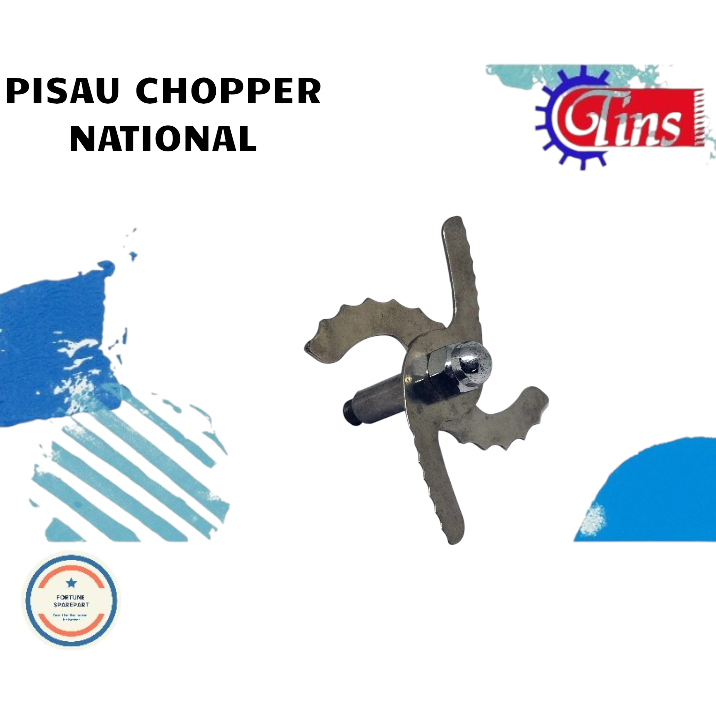 PISAU CHOPPER NATIONAL PISAU BLENDER EMPAT MATA PISAU NATIONAL CHOPPER STAINLESS