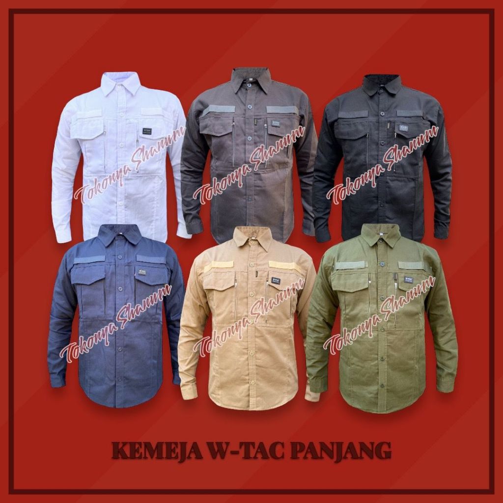 Kemeja Kitanica Lengan Panjang Murah - Kemeja Tactical Kitanica Tangan Panjang - Kemeja Pdl lengan P