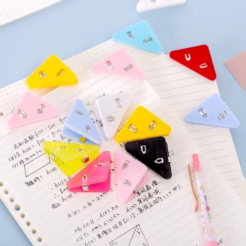 

paper clip segitiga klip sudut pejepit buku warna warni pejepit kertas binder