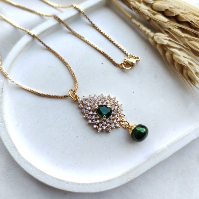 Kalung mutiara air tawar asli