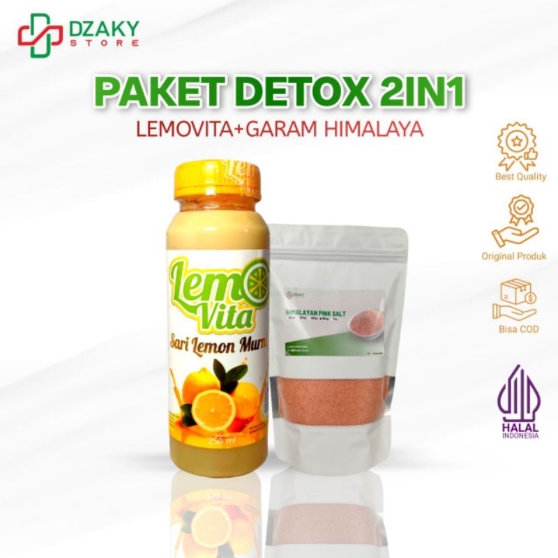 

(BISA COD) Paket Detox 2in1 | Lemovita + Garam Himalaya