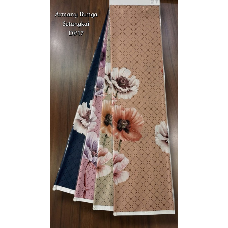 ARMANI SILK MOTIF BUNGA TANGKAI SATU/BAHAN KAIN ARMANI SILK PRINT BUNGA TANGKAI SATU