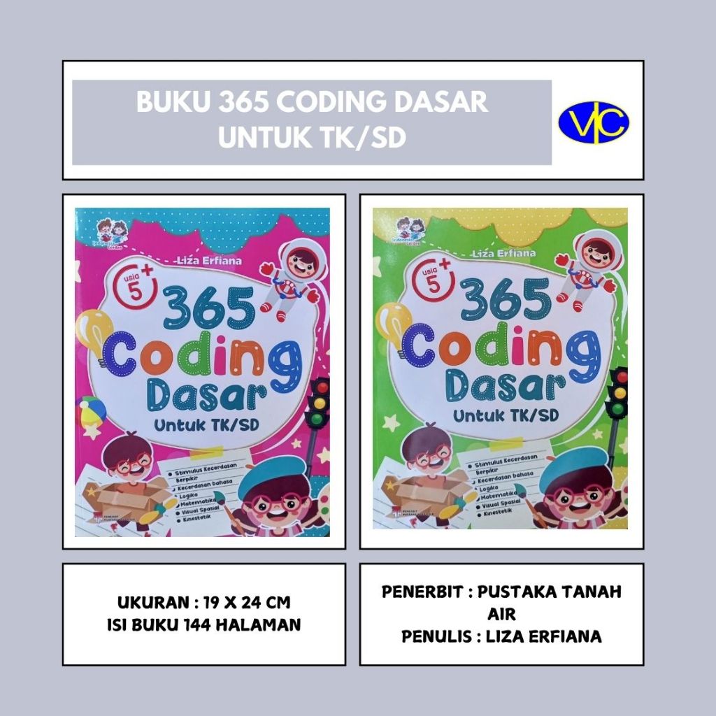 365 CODING DASAR UNTUK TK/SD - PUSTAKA TANAH AIR