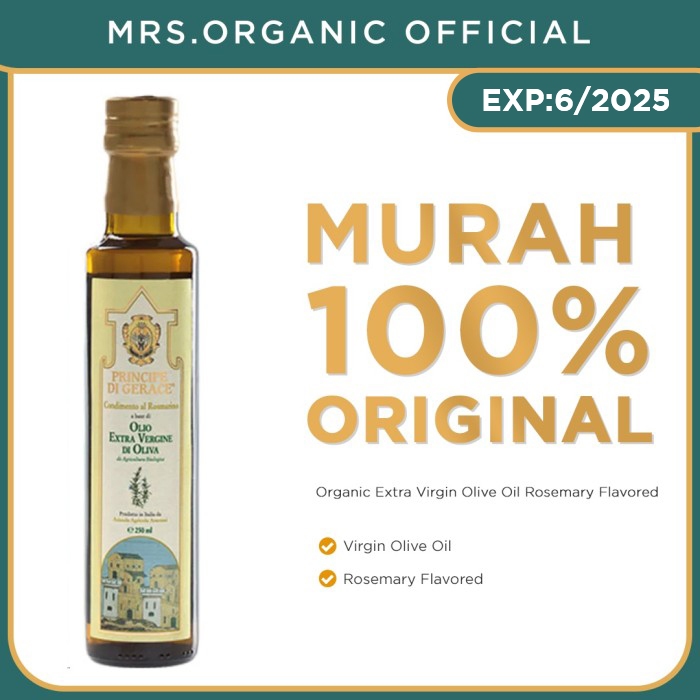 

Mediterranea Foods Organic Extra Virgin Olive Oil Rosemary Flavoured 250 Ml