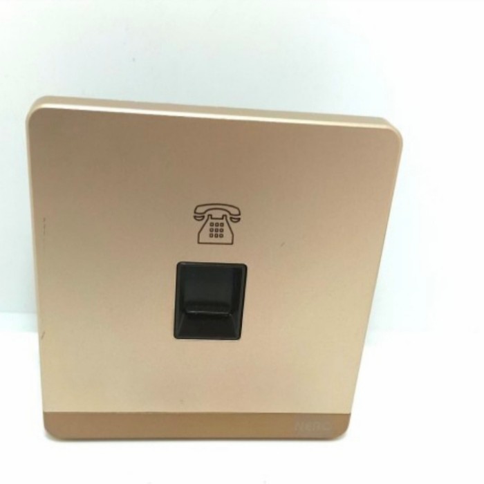 NERO STOP KONTAK OUTLET TELEPON DECORA GOLD
