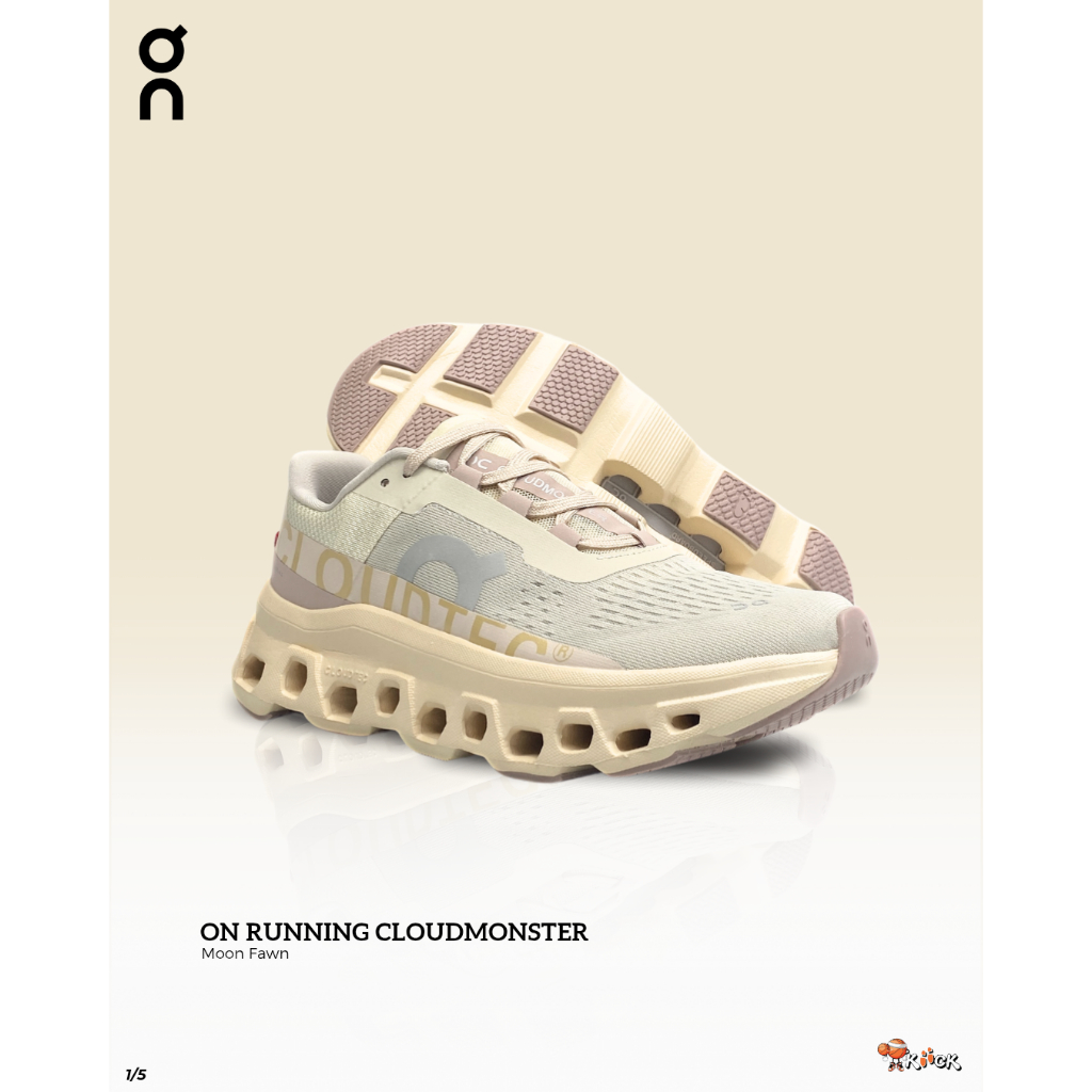 Kiick On Cloudmonster Moon Fawn