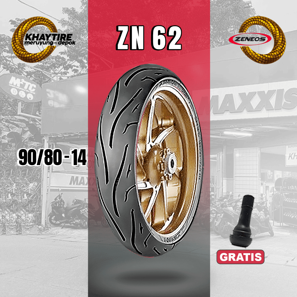 Ban Motor Matic ZENEOS ZN62 90/80 Ring 14 Tubeless