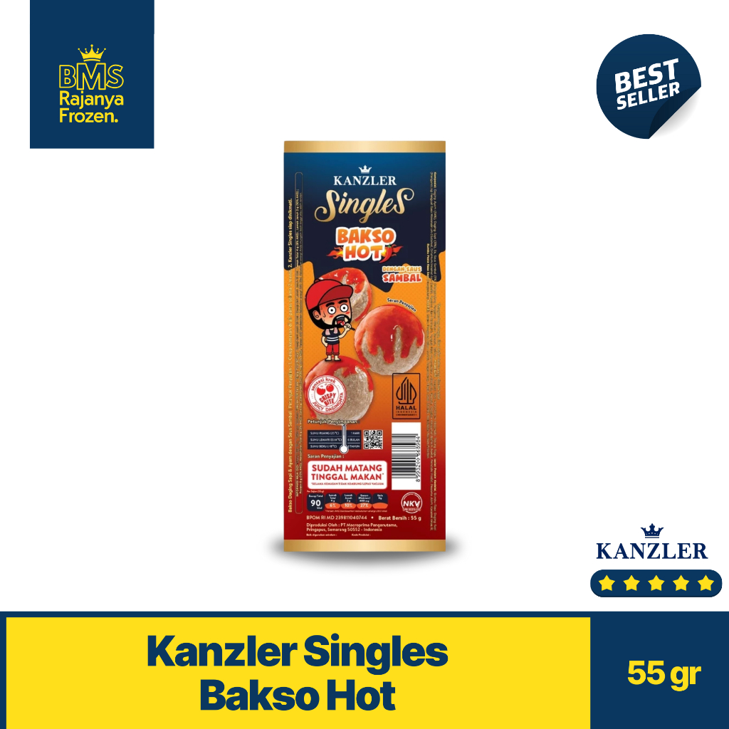 

Kanzler Singles Bakso Hot 55gr I Siap Saji Bisa Langsung Makan
