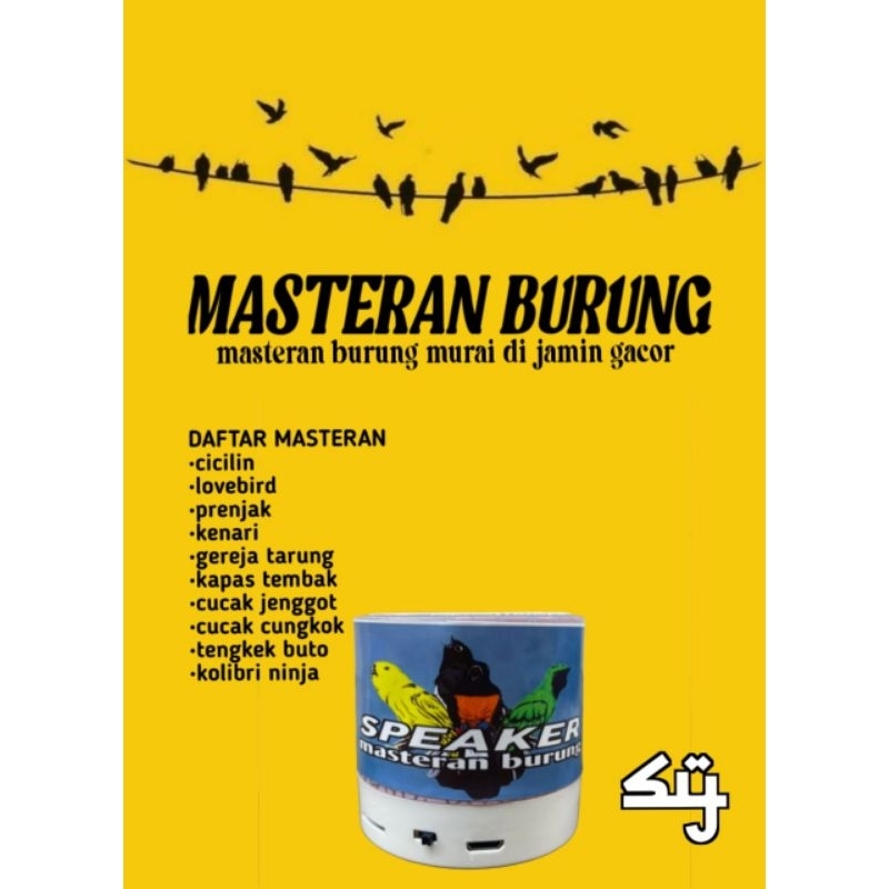 Mp3 masteran 10 inti burung speaker masteran burung