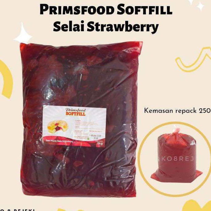 

Selai Strawberry / Blueberry Jelly Primsfood Softfill 250gr - REPACK