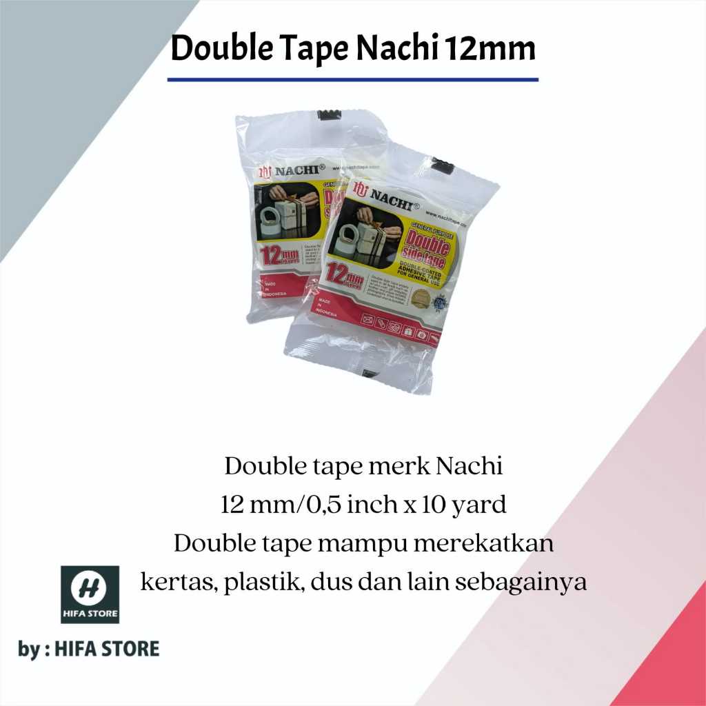 

Nachi Double Tape 12 mm x 10 yard