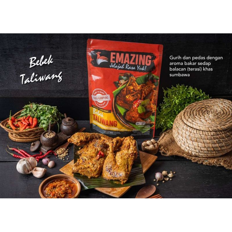 EMAZING BEBEK / BEBEK TALIWANG / BEBEK OLAHAN 900 GRAM