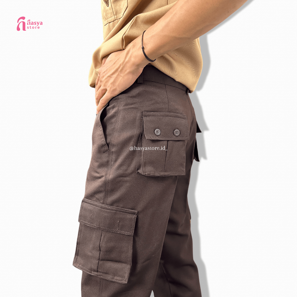 Celana Pramuka PDL Rapilo Celana Pramuka Kargo Panjang Rapilo SMP SMA Panjang Laki - Laki