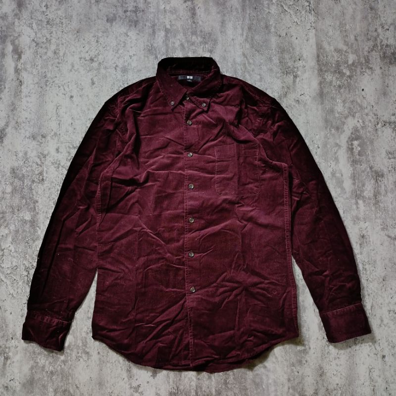 Uniqlo Corduroy Polos Kemeja Shirt
