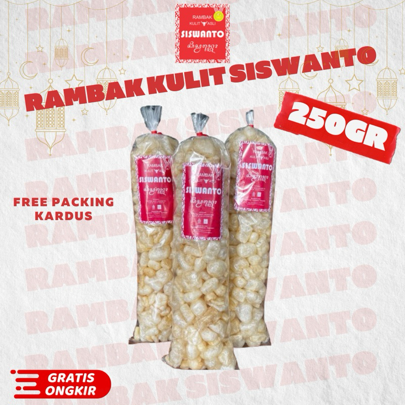 

Kerupuk Rambak Kulit Sapi Asli Siswanto 250 Gram Original