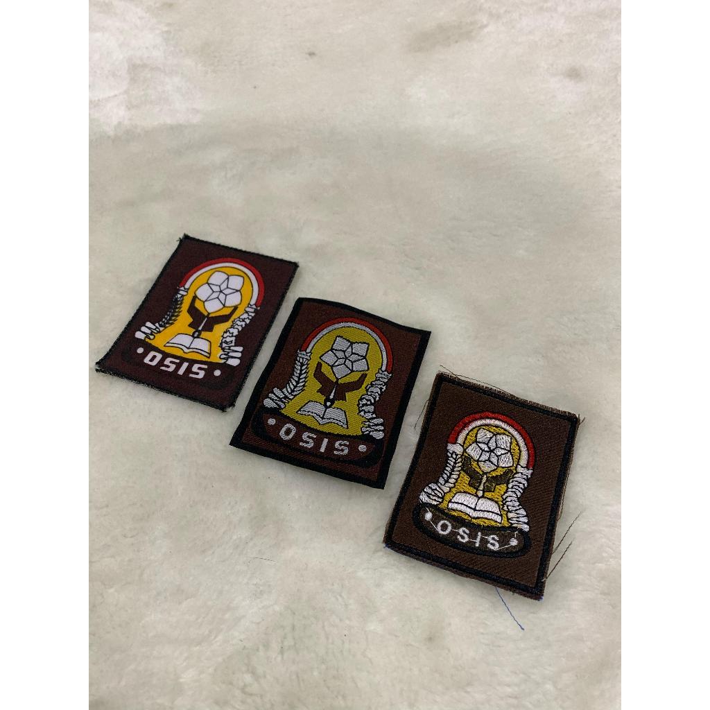 BEDGE BORDIR DAN SABLON  LOGO OSIS SMP SMA