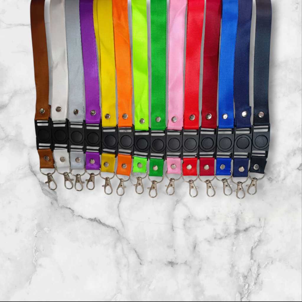 

Lanyard 2 cm Stoper + Kaitan (Polos) - Lanyard Pod 2 cm - Office Lanyard 2 cm