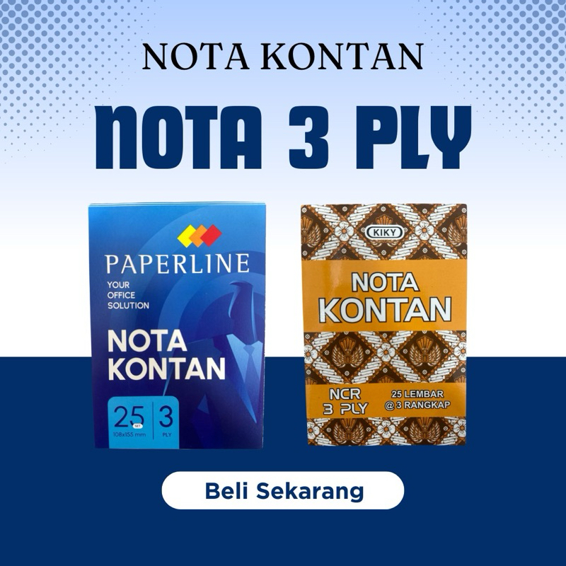 

[ PCS ] NOTA KONTAN 3 PLY