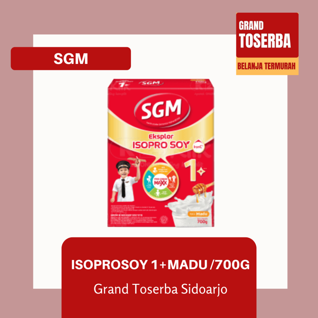 SGM ISOPRO SOYA 0-12BLN DAN 1+ /SUSU FORMULA ALERGI SUSU SAPI / SUSU KEDELAI