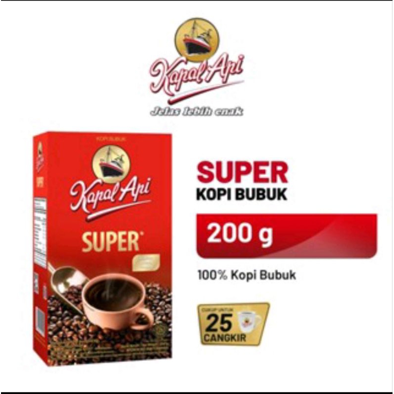 

Kapal Api Super kopi Bubuk 200 Gram