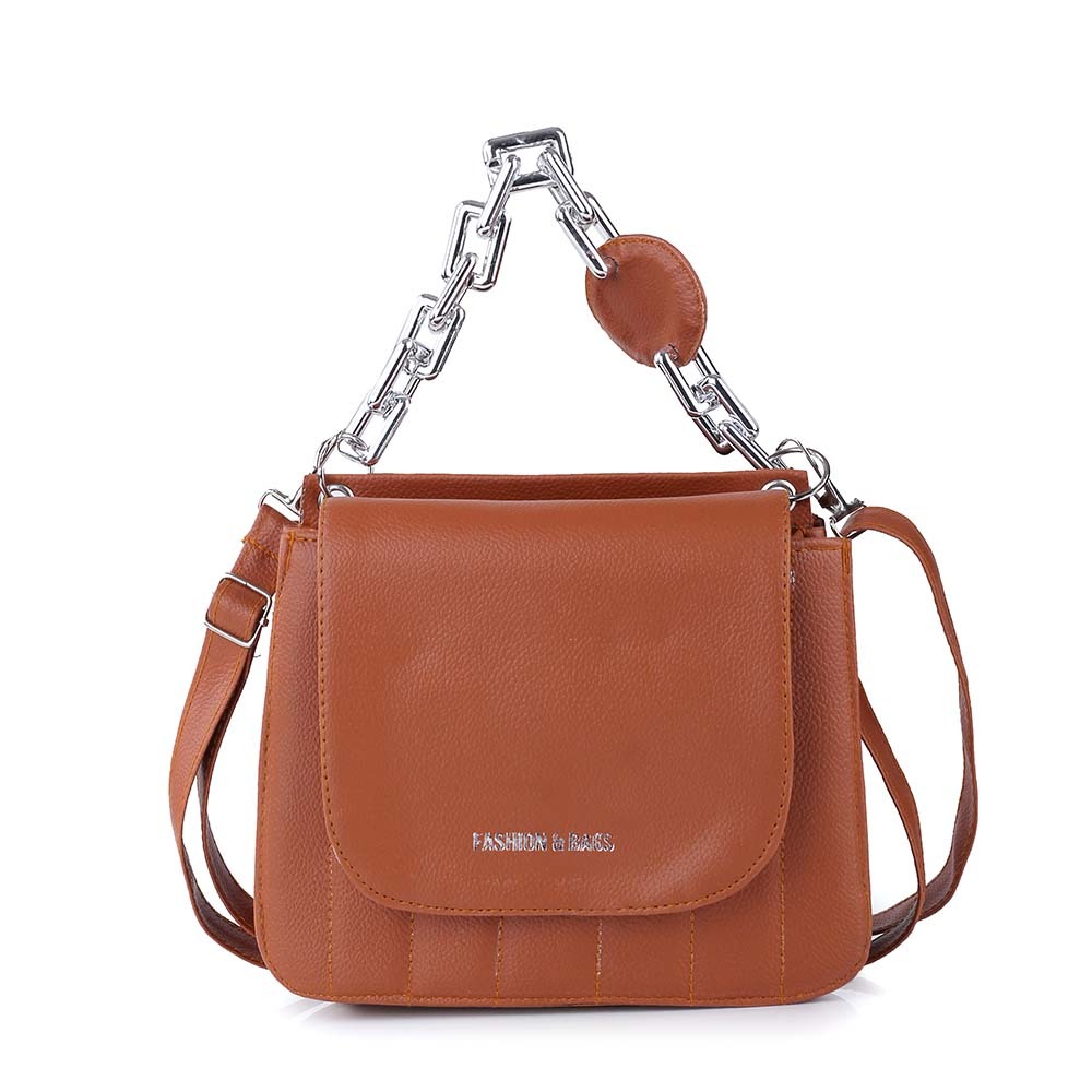 Tas Selempang Wanita Sling Bag Rantai Chunky Silver Kekinian Aesthetic Casual - CK 645