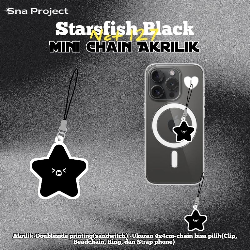 Mini Chain Starfish Black NCT 127
