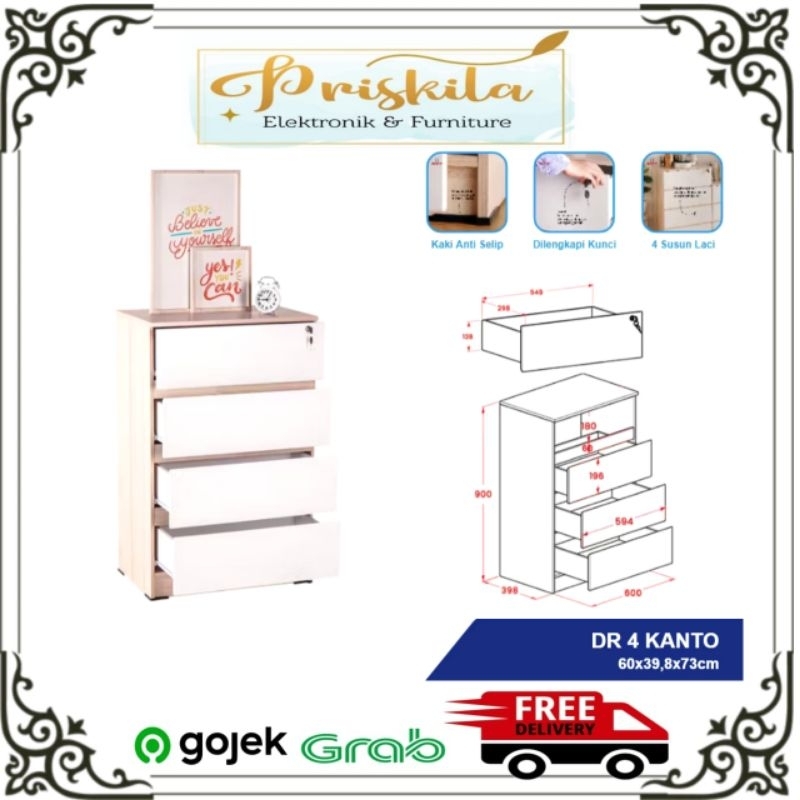 laci laci OLYMPIC/ DR4 KANTO / lemari pakaian OLYMPIC/ furniture Palembang