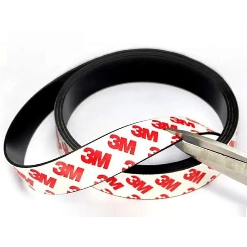 Magnet Strip lembaran tape 3M lebar 1.5 x 2 mm Double Tape Magnet Magnet Flexible Rubber Lembaran