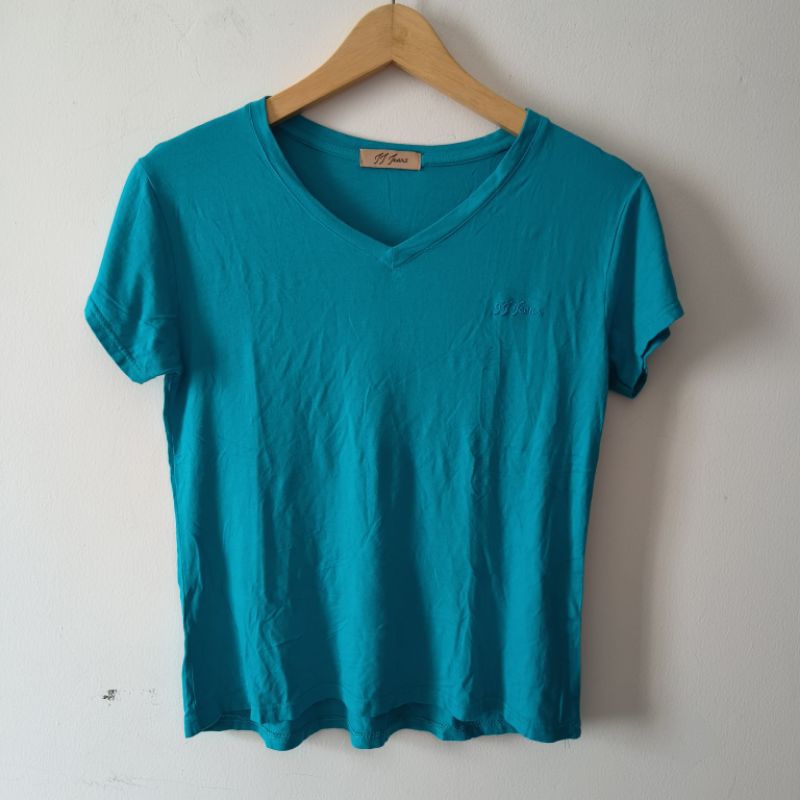 [Preloved] Kaos Biru Tosca