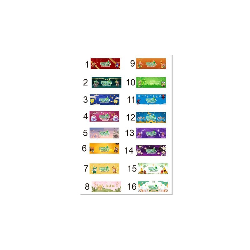 

label snack parcel mini lebaran