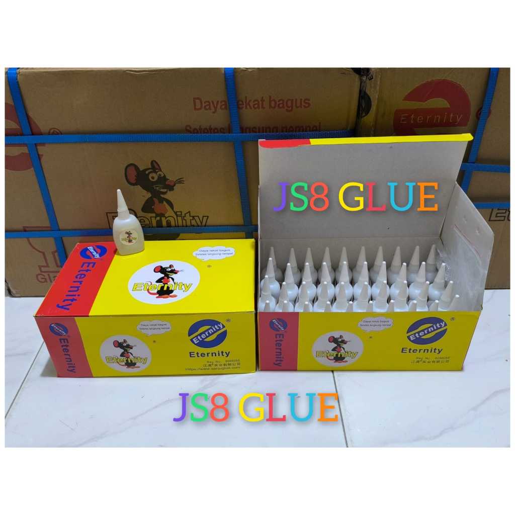 

JS8 GLUE ETERNITY LEM KOREA SUPER JUMBO TIKUS ORIGINAL 40GR 5 PCS