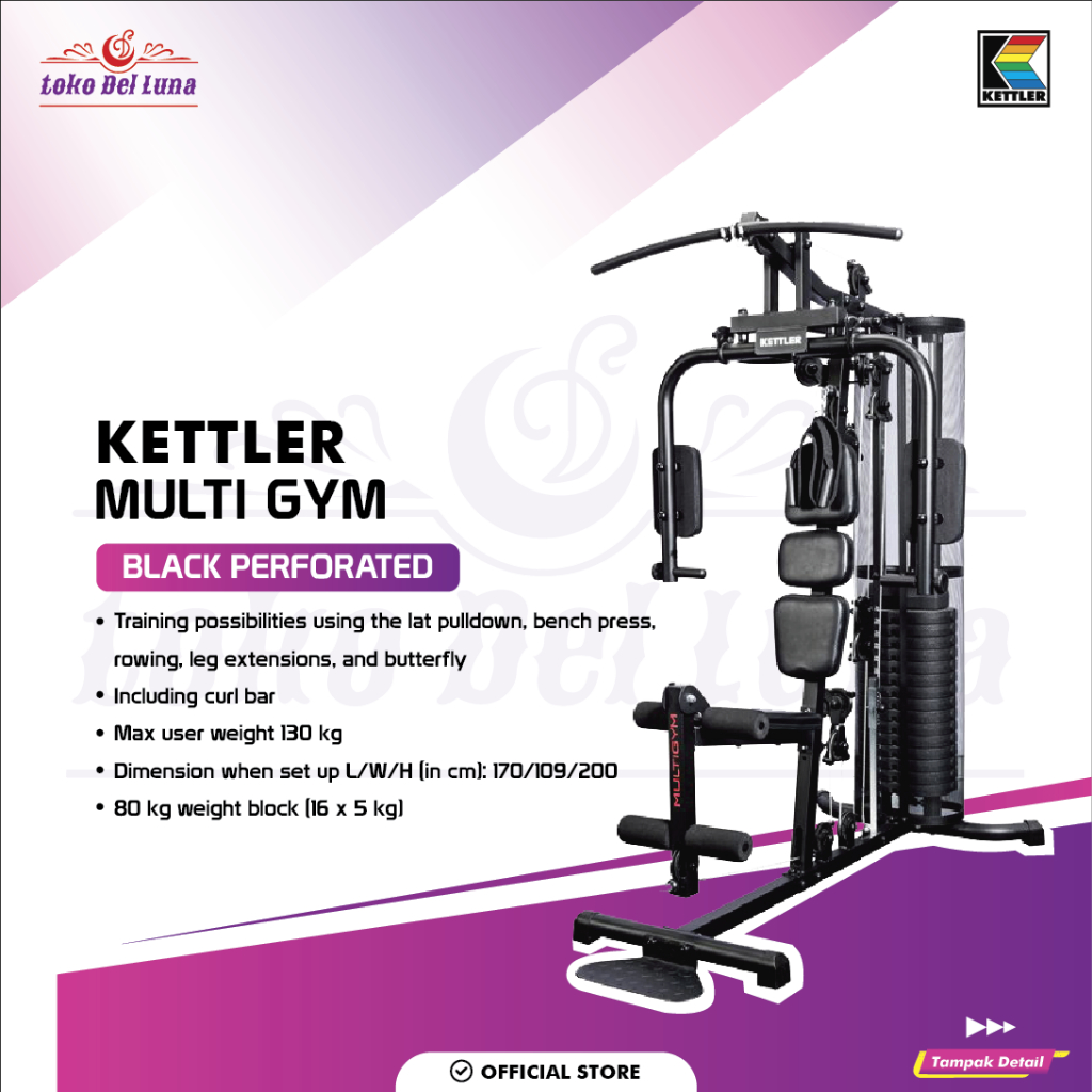Home gym KETTLER MULTIGYM BLACK PERFORATED - Original