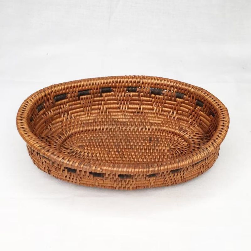 Mangkuk Anyaman Bambu Ukuran Mini/ Wadah dari Kerajinan Tangan/ Keranjang Bambu