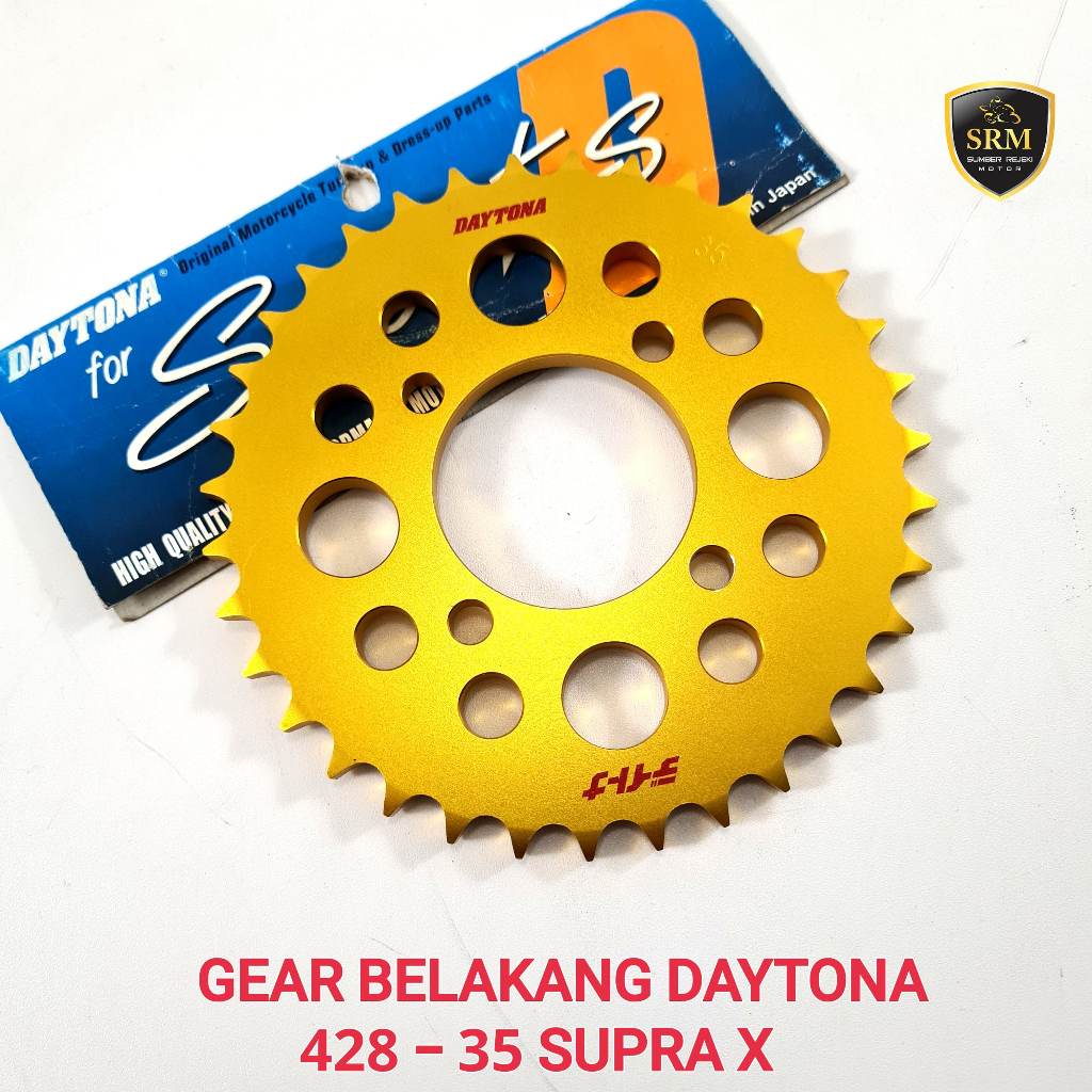 Gear Belakang Daytona 428 KEV Supra/Grand [Dural/Gold]